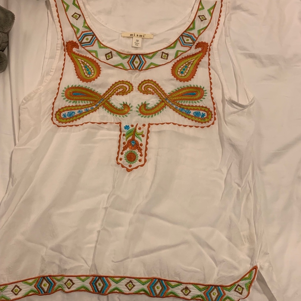 Embroidered Tank